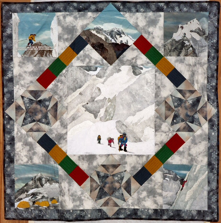 The Agony And The Ecstasy Everest Fabric Art Piece